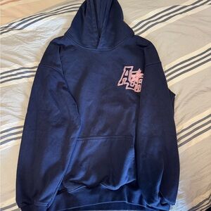 Aelfric Eden Navy Hoodie with Blue Accents